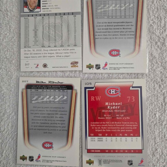 16-Card Montreal Canadiens Lot - P.K. Subban, Gilmour HOF & Rookies! (Sleeved) - Picture 5 of 8